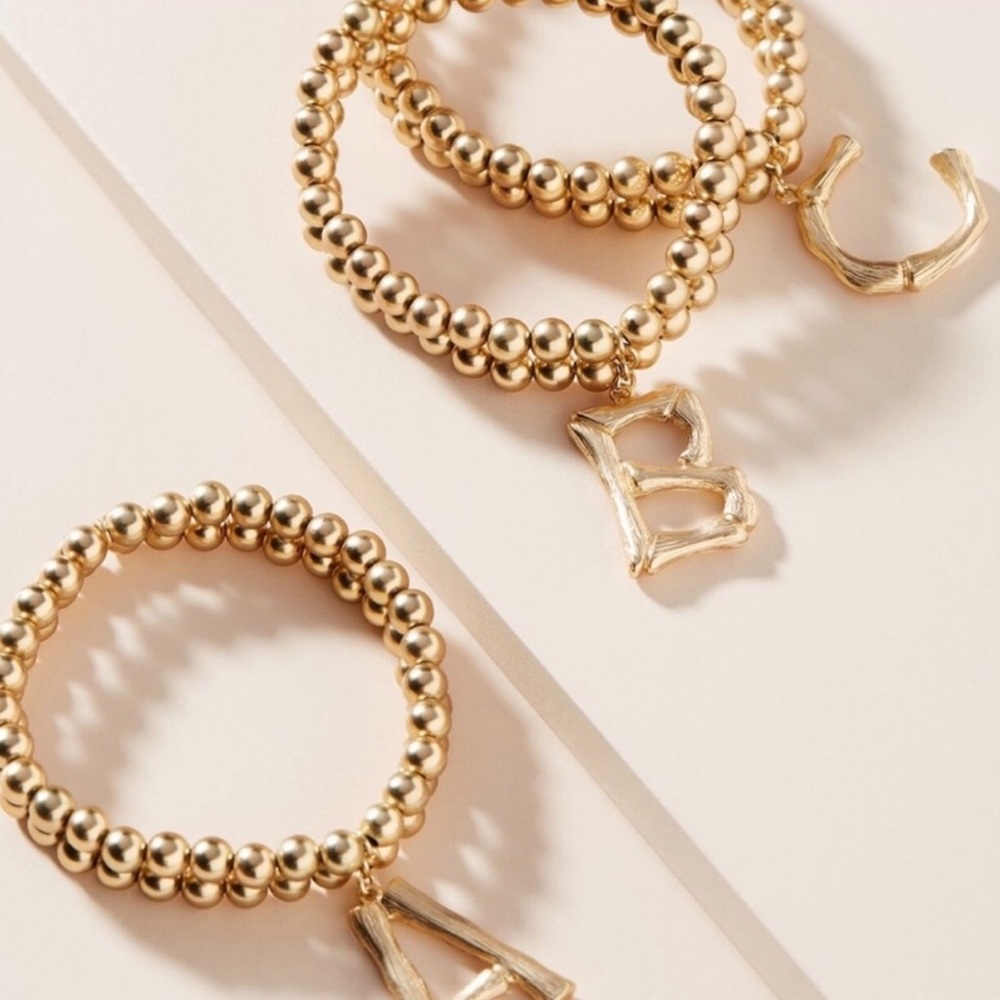 Anthropologie Monogram Initial Bracelet letter “D”